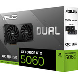 ASUS GeForce RTX 5060 DUAL OC EVO Edition 8GB, Scheda grafica Nero, GeForce RTX 5060, 8 GB, GDDR7, 128 bit, 7680 x 4320 Pixel, PCI Express 5.0