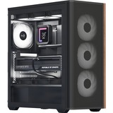 Aerocool D501A Midi Tower Nero, Chassis Tower Nero/legno, Midi Tower, PC, Nero, ATX, micro ATX, Mini-ITX, Acrilonitrile butadiene stirene (ABS), SPCC, Legno, Gaming