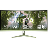 Arozzi AZ-NO-34T2K165, Monitor di gioco verde