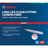 Bosch 2 608 900 565 lama per sega a gattuccio, sega a traforo e sega universale Lama per seghetto alternativo Carburo 3 pz Lama per seghetto alternativo, Pannello in fibra, Plastica, Carburo, Blu, 2,2 mm, 2 cm