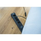 Brennenstuhl Multipresa Premium-Line 4 vie, Ciabatta Nero