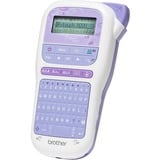 Brother PT-H200 stampante per etichette (CD) Trasferimento termico TZe QWERTY bianco/Viola, QWERTY, TZe, Trasferimento termico, Mini Stilo AAA, Alcalino, Blu, Bianco