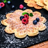 Cloer 1320 piastra per waffle 2 waffle Nero, Cialde Nero, 245 mm, 340 mm, 80 mm