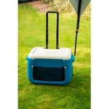 Coleman Frigorifero a rete Poly-lite con ruote 50QT, Scatola cool blu/Bianco