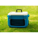 Coleman Frigorifero a rete Poly-lite con ruote 50QT, Scatola cool blu/Bianco