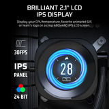 Corsair NAUTILUS RS LCD-Modul, Visualizzazione Nero