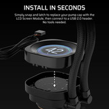 Corsair NAUTILUS RS LCD-Modul, Visualizzazione Nero