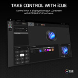 Corsair NAUTILUS RS LCD-Modul, Visualizzazione Nero