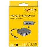 DeLOCK 87742 docking station per dispositivo mobile Tablet Grigio grigio, Ogni marca, USB, Grigio