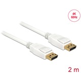 DeLOCK Cavo DisplayPort 1.2 Spina > Spina DisplayPort 4K bianco
