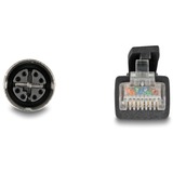 DeLOCK Cavo M12 codificato X presa 8 pin > spina RJ-45, Cat.5e S/FTP Nero