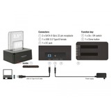 DeLOCK Docking station doppia per 2 x SATA HDD / SSD 