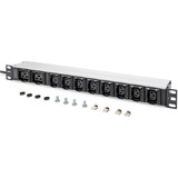 Digitus DN-95427, Ciabatta Nero/alluminio