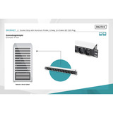 Digitus DN-95427, Ciabatta Nero/alluminio