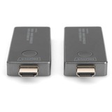 Digitus DS-55323, Estensione HDMI Nero/Argento