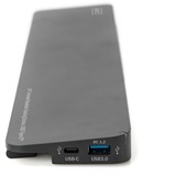 Digitus Docking station universale da 14", USB Type-C™ Nero, USB Type-C™, Cablato, USB 3.2 Gen 1 (3.1 Gen 1) Type-C, 100 W, 1000 Mbit/s, Nero, MMC, MicroSD (TransFlash), SDHC
