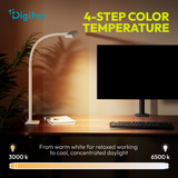 Digitus Lampada da scrivania LED, Luce LED bianco