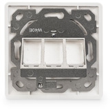 Digitus Scatola vuota per moduli Keystone, 3x RJ-45, Scatola di giunzione bianco
