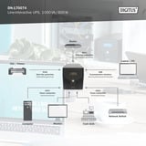 Digitus UPS line-interactive, 1000 VA/600 Watt Nero