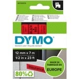 Dymo D1 etichette originali | 12 mm x 7 mm | stampa nera su rosso | etichette autoadesive per etichettatrice LabelManager | 1 Pezzo, Nastro di scrittura Nero su rosso, Poliestere, Belgio, -18 - 90 °C, DYMO, LabelManager, LabelWriter 450 DUO