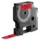 Dymo D1 etichette originali | 12 mm x 7 mm | stampa nera su rosso | etichette autoadesive per etichettatrice LabelManager | 1 Pezzo, Nastro di scrittura Nero su rosso, Poliestere, Belgio, -18 - 90 °C, DYMO, LabelManager, LabelWriter 450 DUO