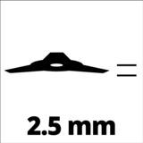 EINHELL 3405082 accessorio per decespugliatore e tagliabordi Lama per decespugliatore, Lama di ricambio Lama per decespugliatore, Nero, Einhell GC-MM 52 I AS, 25,5 cm, 300 g
