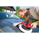 EINHELL CE-CB 18/254 Li - Solo lucidatrice per auto 2500 Giri/min, Macchina di lucidatura rosso/Nero, Lucidatrice rotativa per auto, 2500 Giri/min, Nero, Rosso, Batteria