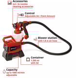 EINHELL TE-SY 18/90 Li-Solo, Pistola a spruzzo rosso/Nero