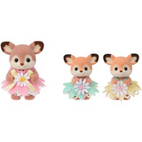 EPOCH Sylvanian Families - Set gioco Cuccioli di cervo con altalena floreale, Giochi di costruzione 