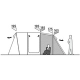 Easy Camp 120495 Hamra 5, Tenda grigio