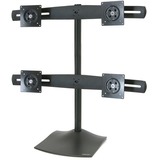 Ergotron DS Series DS100 Quad Monitor Desk Stand 61 cm (24") Nero Scrivania Nero, 14 kg, 61 cm (24"), 75 x 75 mm, 100 x 100 mm, Nero