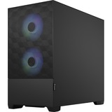 Fractal Design Pop Mini Air Mini Tower Nero Nero, Mini Tower, PC, Nero, micro ATX, Mini-ITX, Acciaio, Vetro temperato, Multi