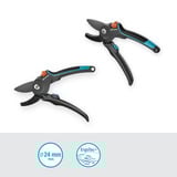GARDENA Forbici da giardino PremiumCut Pro - Legno secco, Cesoie da giardino grigio/Turchese