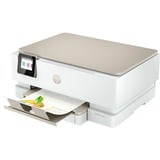 HP ENVY Inspire 7220e Wireless All-in-One Colore Stampante, Instant Ink; Fotocopiatrice, scanner, Stampante multifunzione grigio chiaro/Beige, Instant Ink; Fotocopiatrice, scanner, Getto termico d'inchiostro, Stampa a colori, 4800 x 1200 DPI, A4, Stampa diretta, Beige