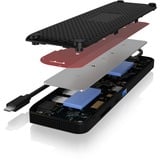 ICY BOX IB-DK2116-C Docking USB 3.2 Gen 2 (3.1 Gen 2) Type-C Nero, Docking station Docking, USB 3.2 Gen 2 (3.1 Gen 2) Type-C, 100 W, 10,100,1000 Mbit/s, 10BASE-T, 100BASE-T, 1000BASE-T, Nero