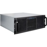 Inter-Tech 4U 40248 Supporto Nero, Grigio, Server case Nero, Supporto, Server, Nero, Grigio, ATX, micro ATX, Mini-ATX, Mini-ITX, SSI CEB, Acciaio, Allarme, HDD, Rete, Potenza
