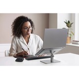 Kensington Base per laptop universale regolabile, Stand argento, Supporto per computer portatile, Argento, Alluminio, Silicone, Acciaio, 40,6 cm (16"), 8 kg, 151 - 200 mm