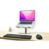 Kensington Base per laptop universale regolabile, Stand argento, Supporto per computer portatile, Argento, Alluminio, Silicone, Acciaio, 40,6 cm (16"), 8 kg, 151 - 200 mm