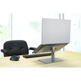 Kensington Base per laptop universale regolabile, Stand argento, Supporto per computer portatile, Argento, Alluminio, Silicone, Acciaio, 40,6 cm (16"), 8 kg, 151 - 200 mm