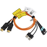Lindy Extender HDMI 8K60 fibra MPO 100m, Estensione HDMI arancione /Nero