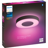 Philips Plafoniera Infuse grande, Luce LED Nero, Philips Hue White and Color ambiance Plafoniera Infuse grande, Lampada a soffitto intelligente, Bluetooth, Nero, LED, Metallo, Lampadina/e non sostituibile/i