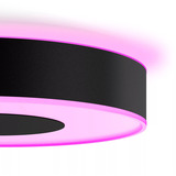 Philips Plafoniera Infuse grande, Luce LED Nero, Philips Hue White and Color ambiance Plafoniera Infuse grande, Lampada a soffitto intelligente, Bluetooth, Nero, LED, Metallo, Lampadina/e non sostituibile/i