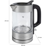 ProfiCook 501229, Bollitore accaio/Nero