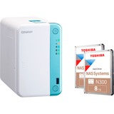 QNAP NAS bianco/Blu chiaro