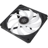 SilverStone Air Slimmer 140 ARGB, Ventola Nero