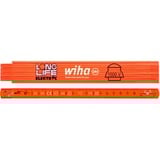 Wiha Metro pieghevole per elettricista Longlife, 2 metri, Benchmark arancione 