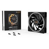 be quiet! Light Wings | 120mm PWM high-speed Case per computer Ventilatore 12 cm Nero 1 pz Nero, Ventilatore, 12 cm, 2500 Giri/min, 31 dB, 52,3 pdc/min, 88,86 m³/h