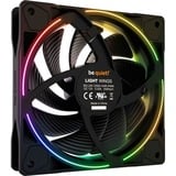 be quiet! Light Wings | 120mm PWM high-speed Case per computer Ventilatore 12 cm Nero 1 pz, Ventola Nero, Ventilatore, 12 cm, 2500 Giri/min, 31 dB, 52,3 pdc/min, 88,86 m³/h