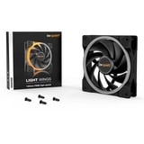 be quiet! Light Wings | 120mm PWM high-speed Case per computer Ventilatore 12 cm Nero 1 pz, Ventola Nero, Ventilatore, 12 cm, 2500 Giri/min, 31 dB, 52,3 pdc/min, 88,86 m³/h