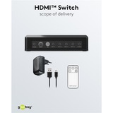 goobay 58489, Switch HDMI Nero